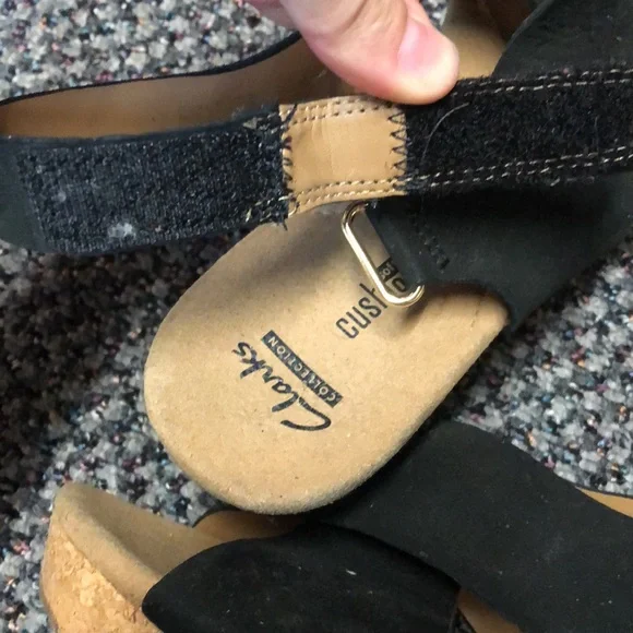 CLARKS WEDGE SANDALS - Picture 3 of 6